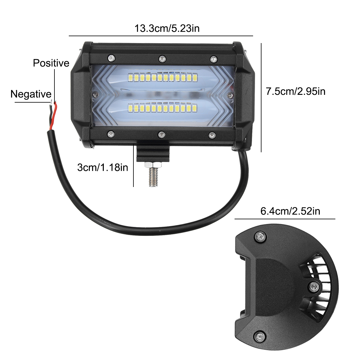5Inch-Flood-LED-Work-Light-Bar-72W-1300LM-6000K-White-for-Off-Road-Tractor-4WD-SUV-1326940