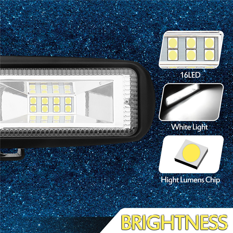 6-Inch-48W-16LED-Car-Work-Light-Flood-Beam-Bar-SUV-OffRoad-Driving-Fog-Lamp-White-1349846
