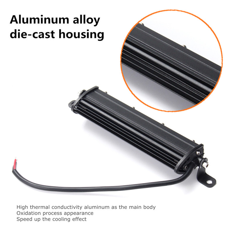 7-Inch-18W-LED-Work-Light-Bar-Spot-Beam-Driving-Lamp-Yellow-DC-12V-for-SUV-ATV-Boat-4WD-Off-Road-1375499