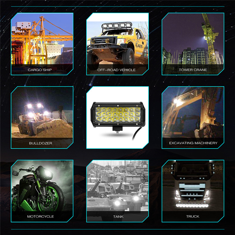 7-Inch-Spot-LED-Work-Light-Bar-Tri-Row-3030-72W-6000K-for-Offroad-4WD-SUV-1326849
