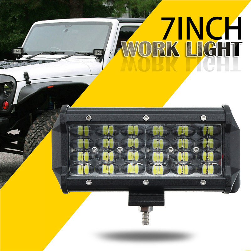7Inch-72W-Four-Row-24LED-Work-Lights-Bar-Spot-Combo-Lamps-Bar-for-Offroad-4WD-SUV-Truck-1281441