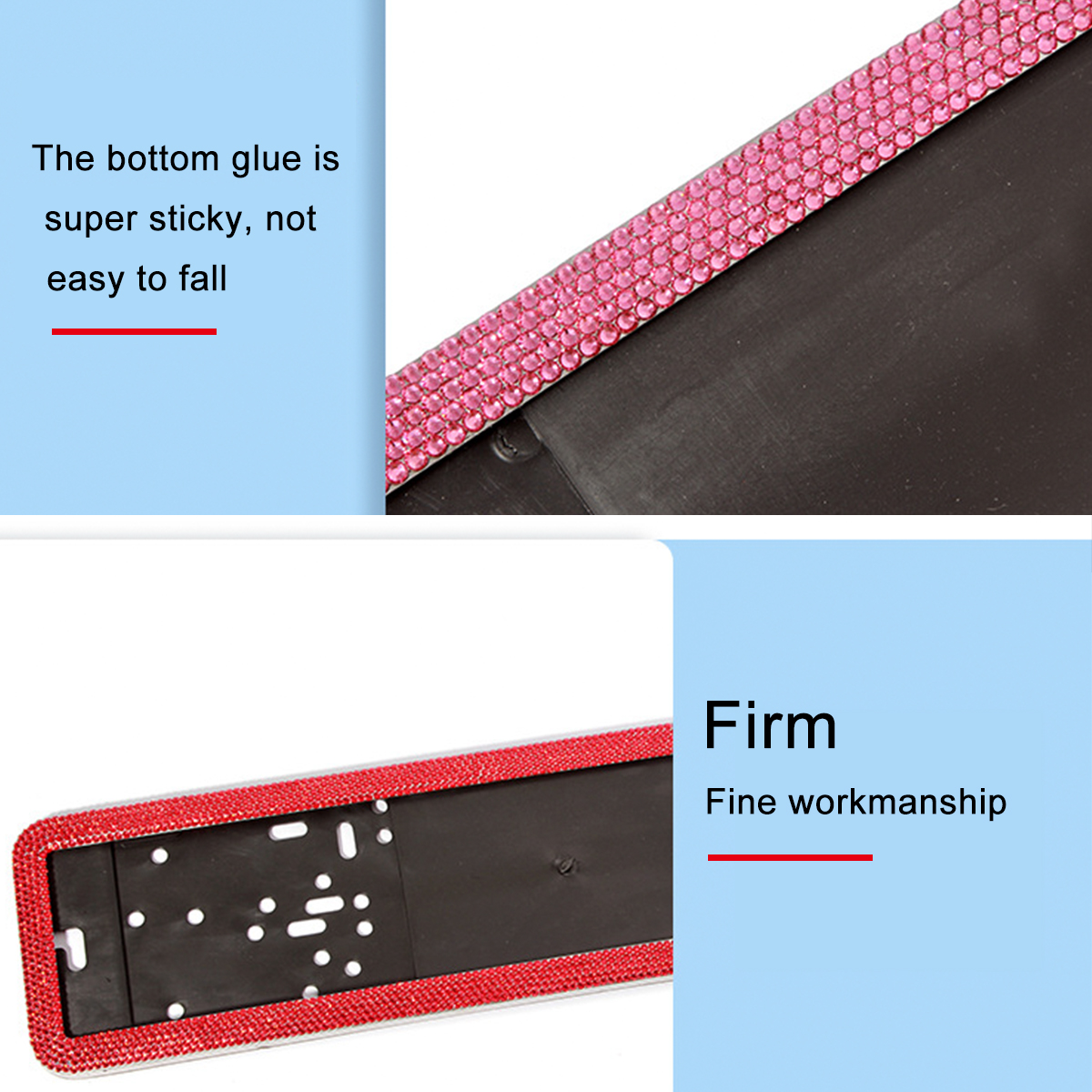 1PC-Russian-Car-Licence-Number-Plate-Frame--Crystal-Diamonds--European-License-Plate-Frame-1812918