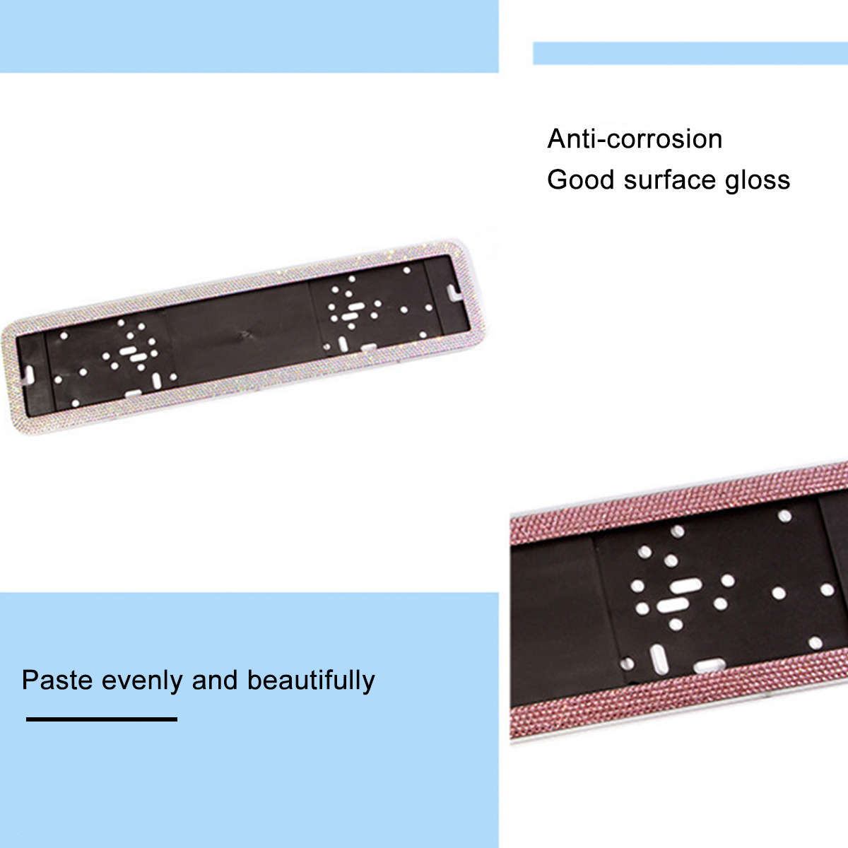 1PC-Russian-Car-Licence-Number-Plate-Frame--Crystal-Diamonds--European-License-Plate-Frame-1812918