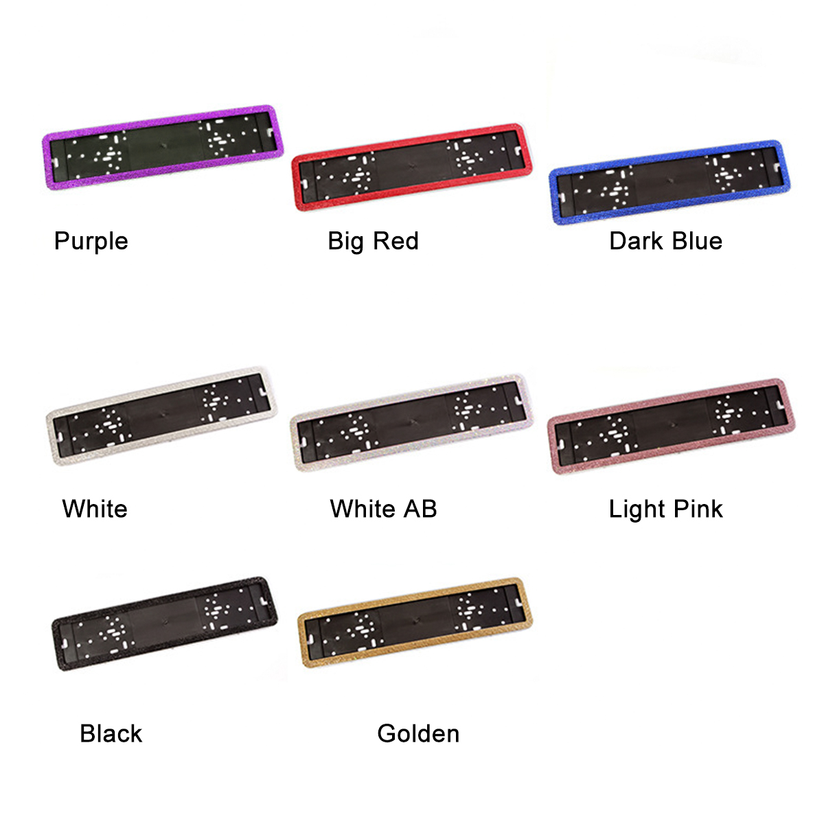 1PC-Russian-Car-Licence-Number-Plate-Frame--Crystal-Diamonds--European-License-Plate-Frame-1812918