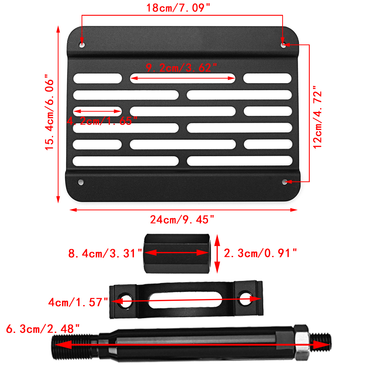 Bumper-Tow-Hook-License-Plate-Frame-Mount-Bracket-Holder-For-Subaru-BRZ-WRX-STI-1806841
