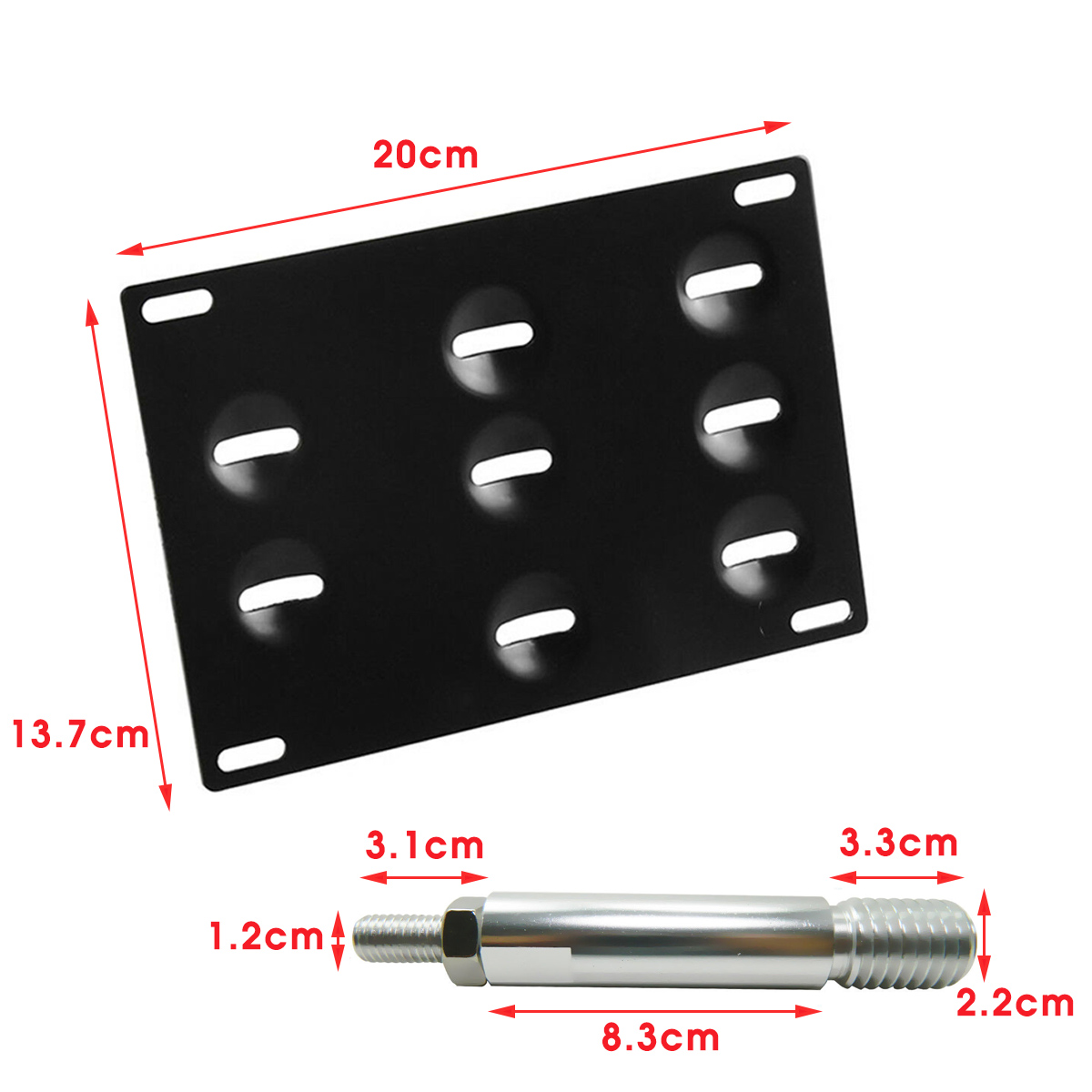 Car-Bumper-Tow-Hook-License-Plate-Frame-Mount-Bracket-For-Mercedes-Benz-C-E-S-CLS-CLK-Class-1570230