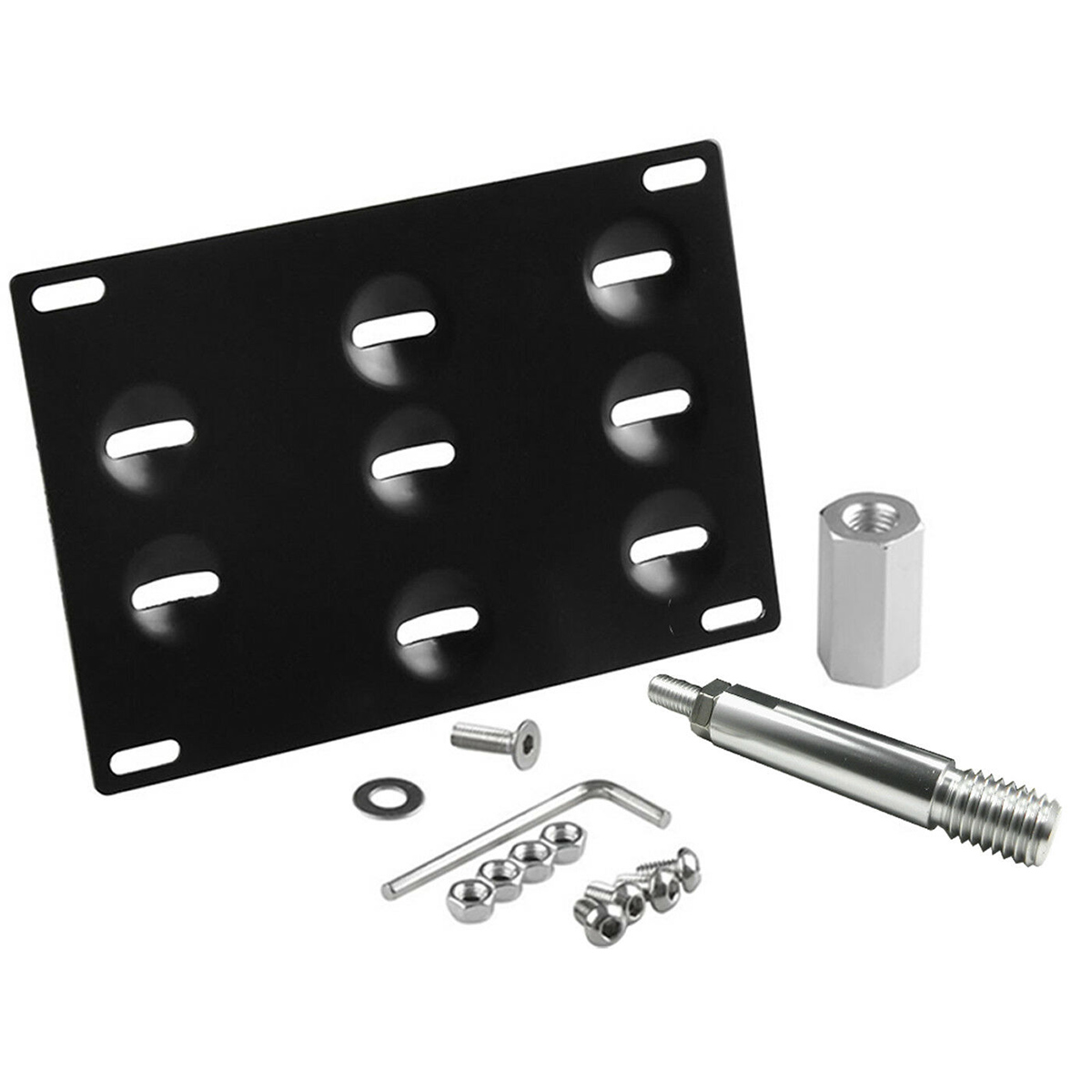 Car-Bumper-Tow-Hook-License-Plate-Frame-Mount-Bracket-For-Mercedes-Benz-C-E-S-CLS-CLK-Class-1570230