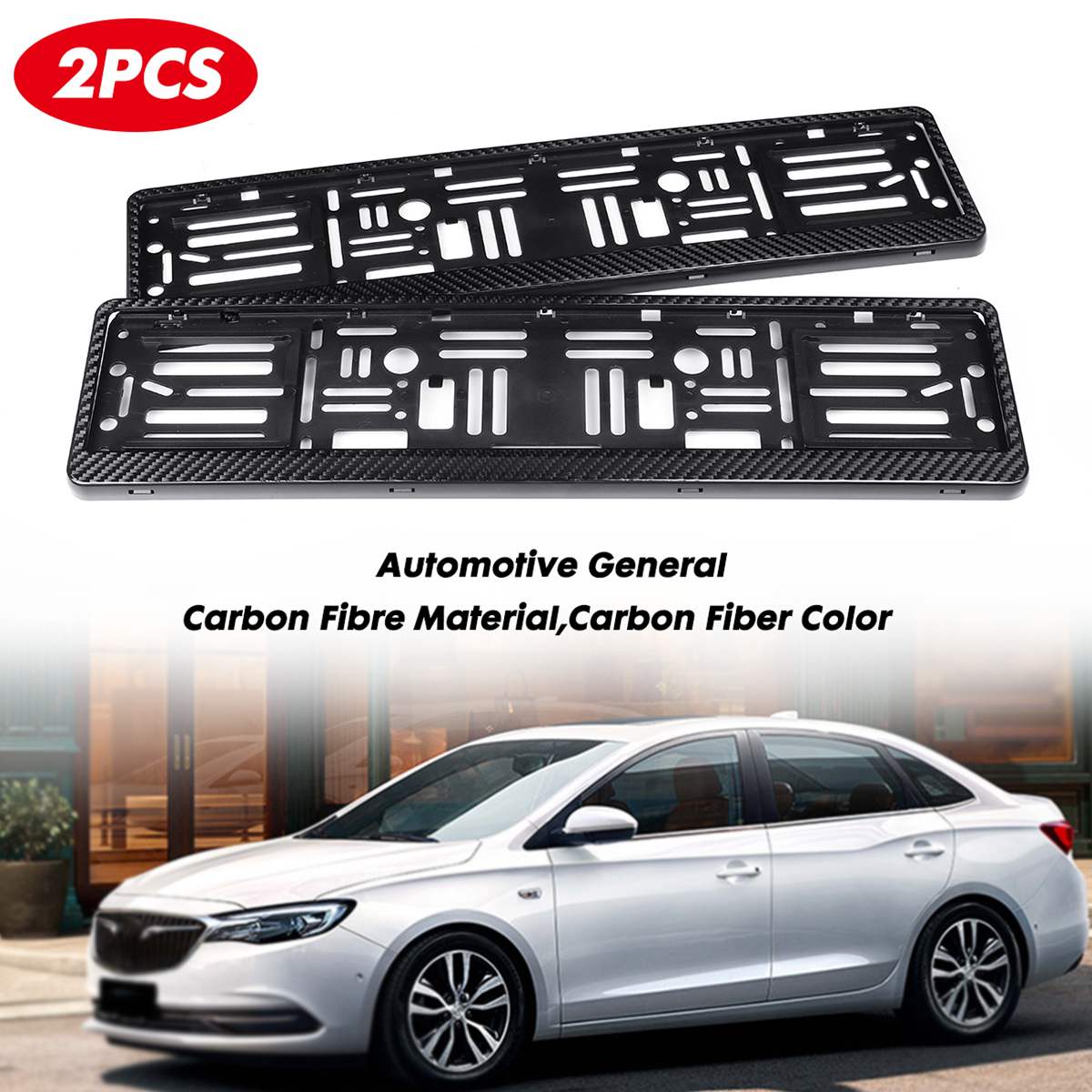 Real-Carbon-Fibre-Euro-License-Number-Plate-Surround-Holder-Frame-German-1783865