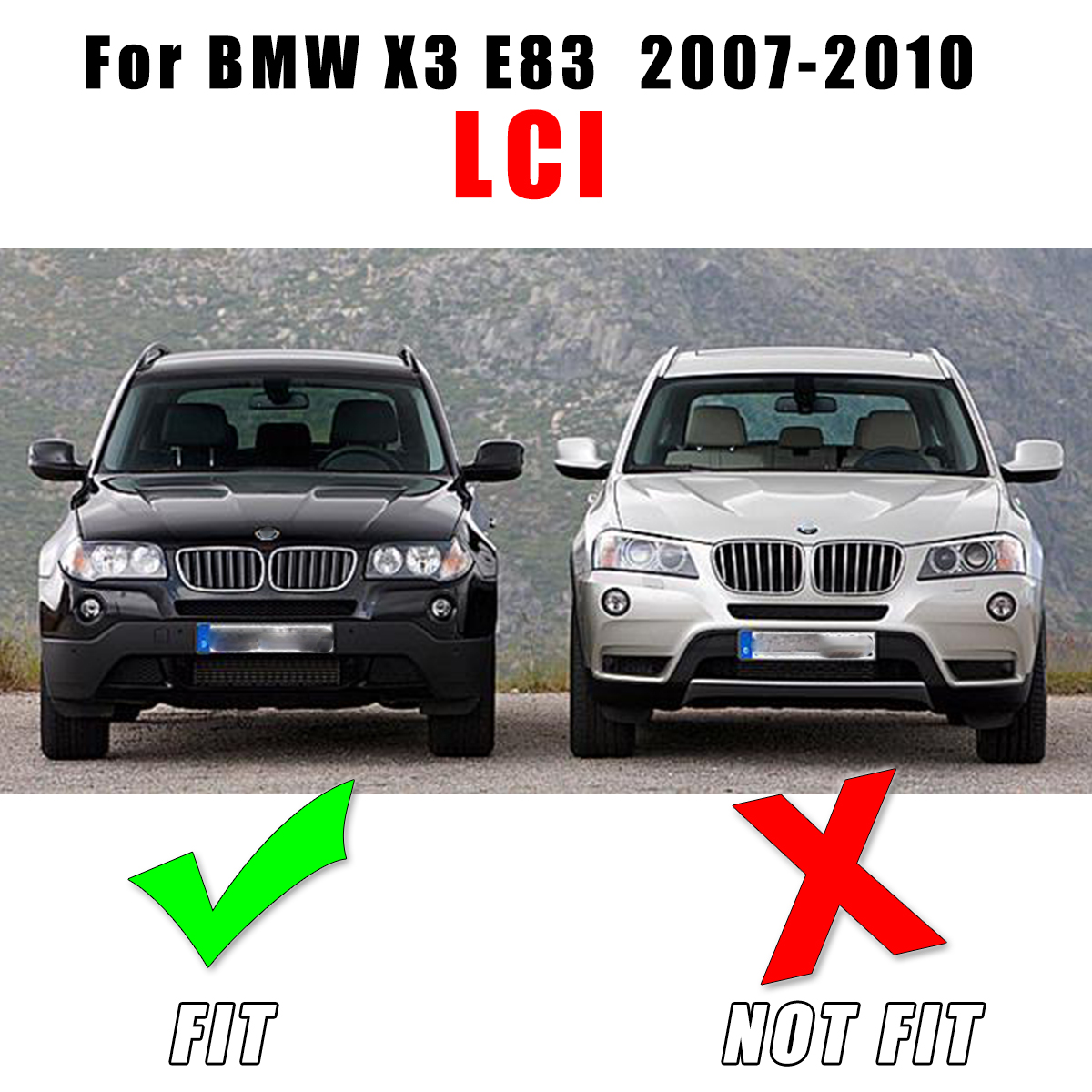 Left-Right-Primed-Black-Driving-Fog-Light-Cover-Trim-For-BMW-X3-E83-LCI-2007-2010-1739612