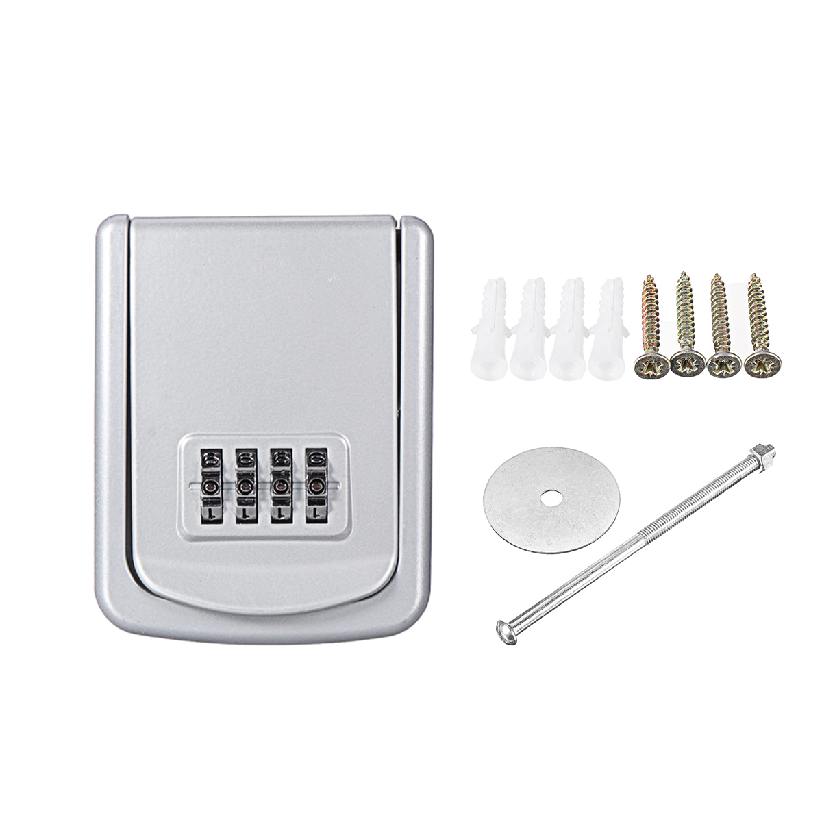 4-Digit-Wall-Mountable-Combination-Lock-Key-Storage-Safe-Security-Money-Box-Bank-1755908