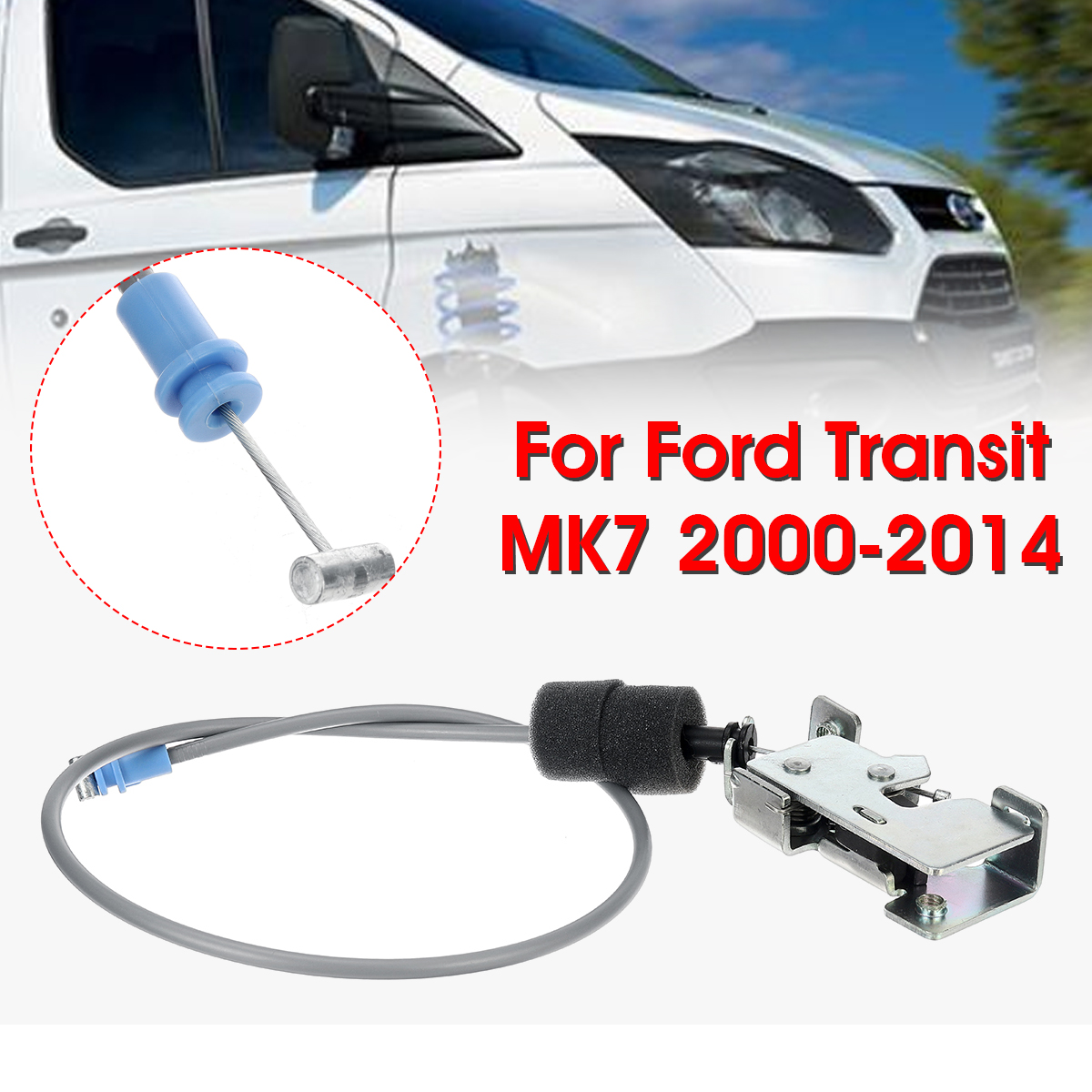 68cm-Manual-Rear-Door-Latch-Lock-Cable-System-For-Ford-Transit-MK7-2000-2014-1823320