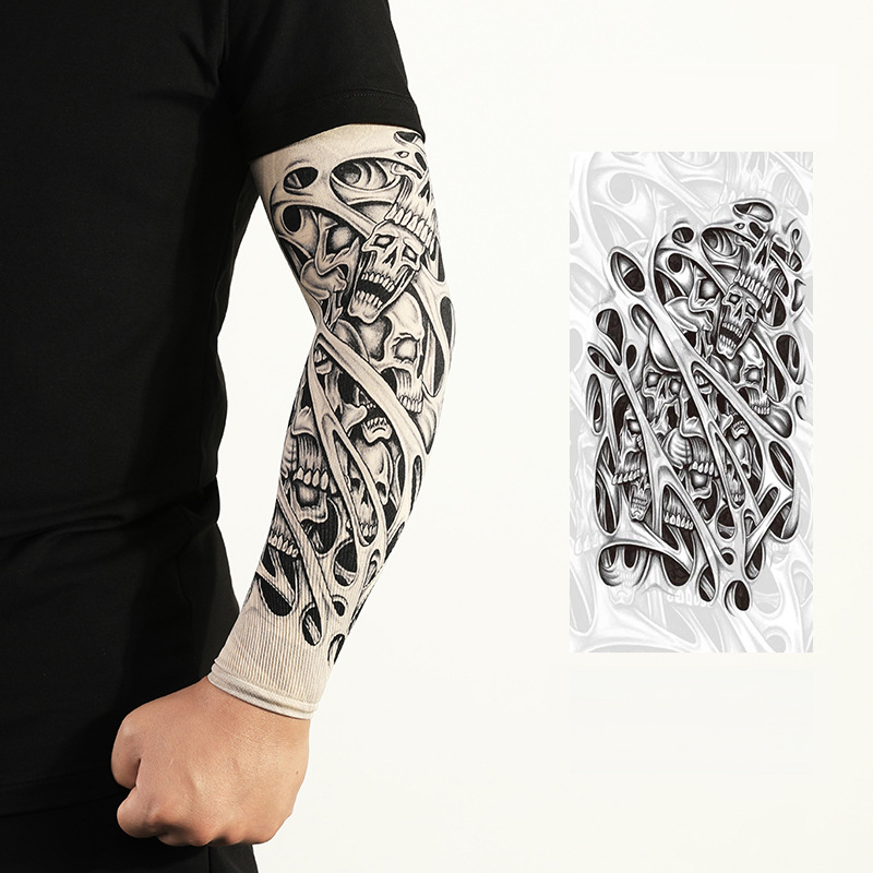 10pcs-Tattoo-Cooling-Arm-Sleeves-Cover-Motorcycle-Riding-Basketball-Golf-Sport-UV-Sun-Protection-1686913