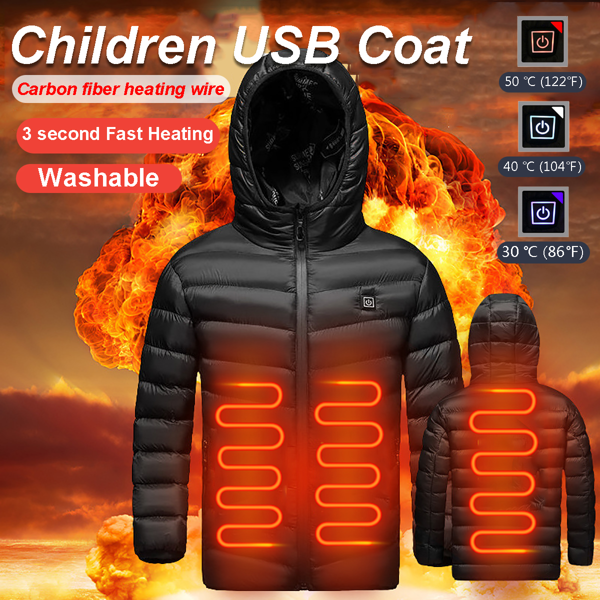 Chilidren-Electric-Heated-Hooded-Coat-Winter-Warm-Jacket-USB-3s-Fast-Heating-1753288