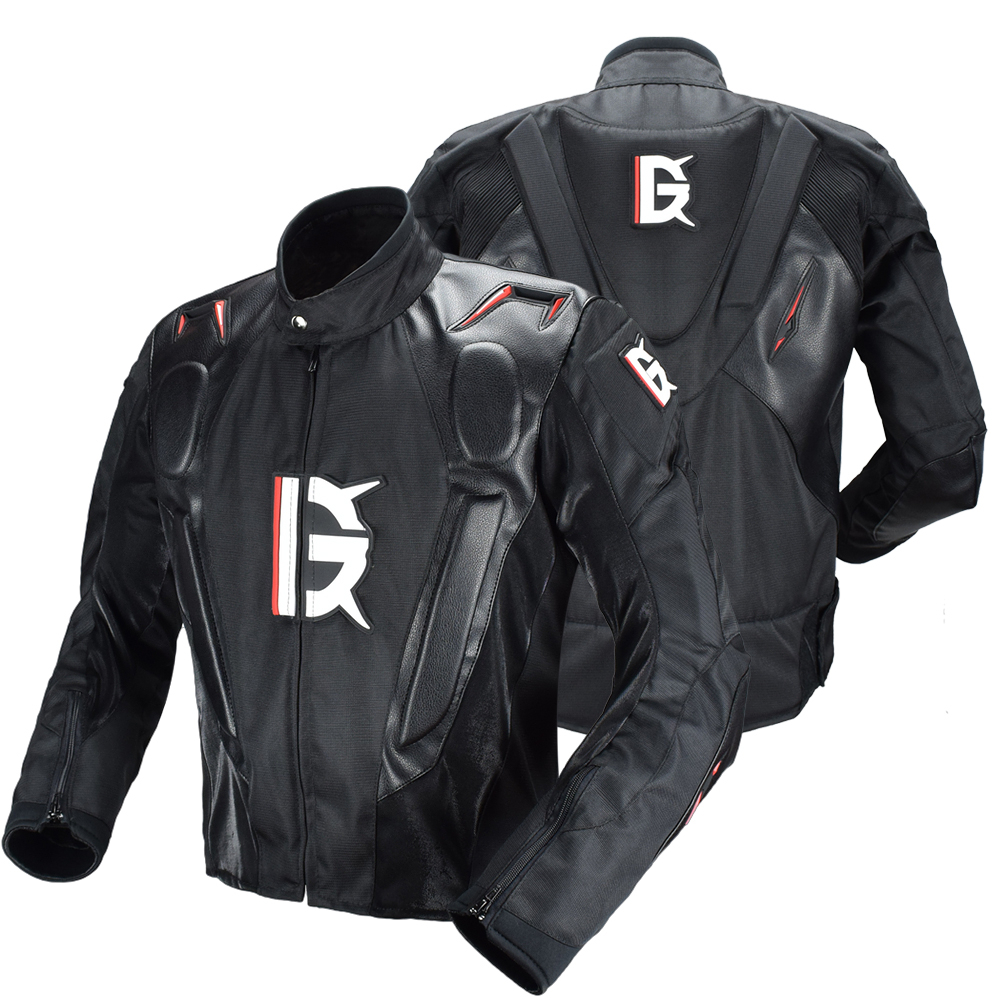 GHOST-RACINGtrade-Motorcycle-Jacket-PU-Leather-Racing-Body-Armor-Moto-Motocross-Off-road-Protection--1584500
