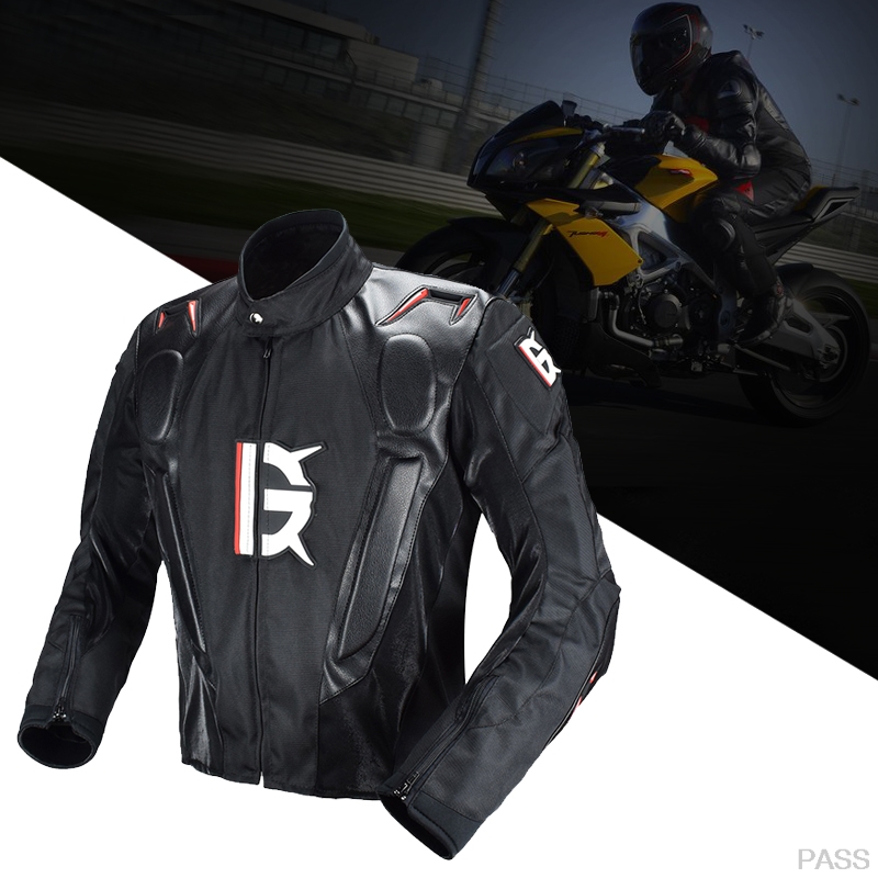 GHOST-RACINGtrade-Motorcycle-Jacket-PU-Leather-Racing-Body-Armor-Moto-Motocross-Off-road-Protection--1584500