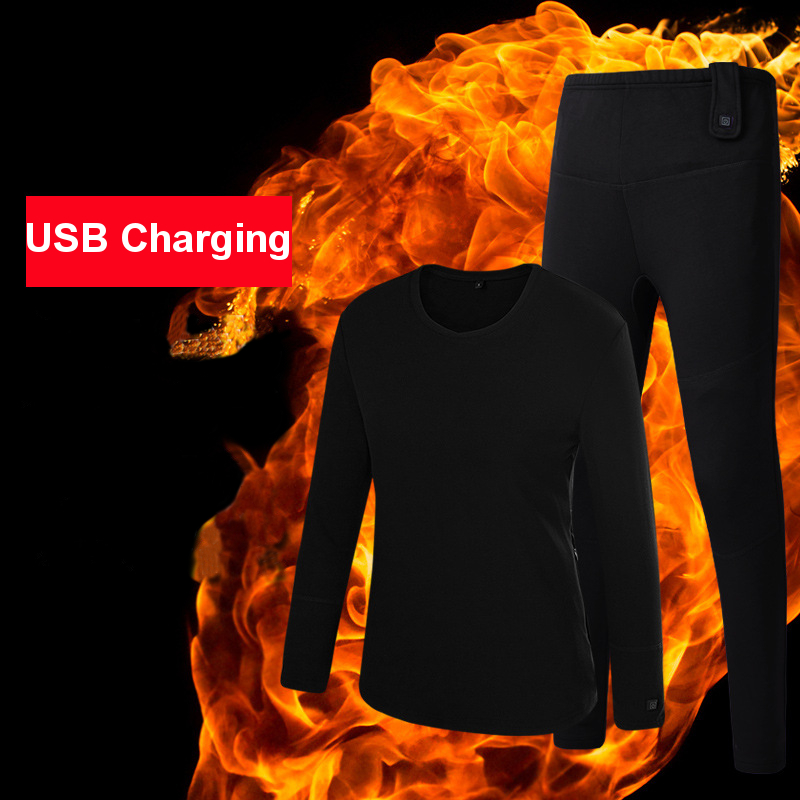 Men-Women-Electric-Heated-Underclothes-Shirt--Trouser-Outdoor-Underwear-Set-Clothing-Hiking-Skiing-M-1571408
