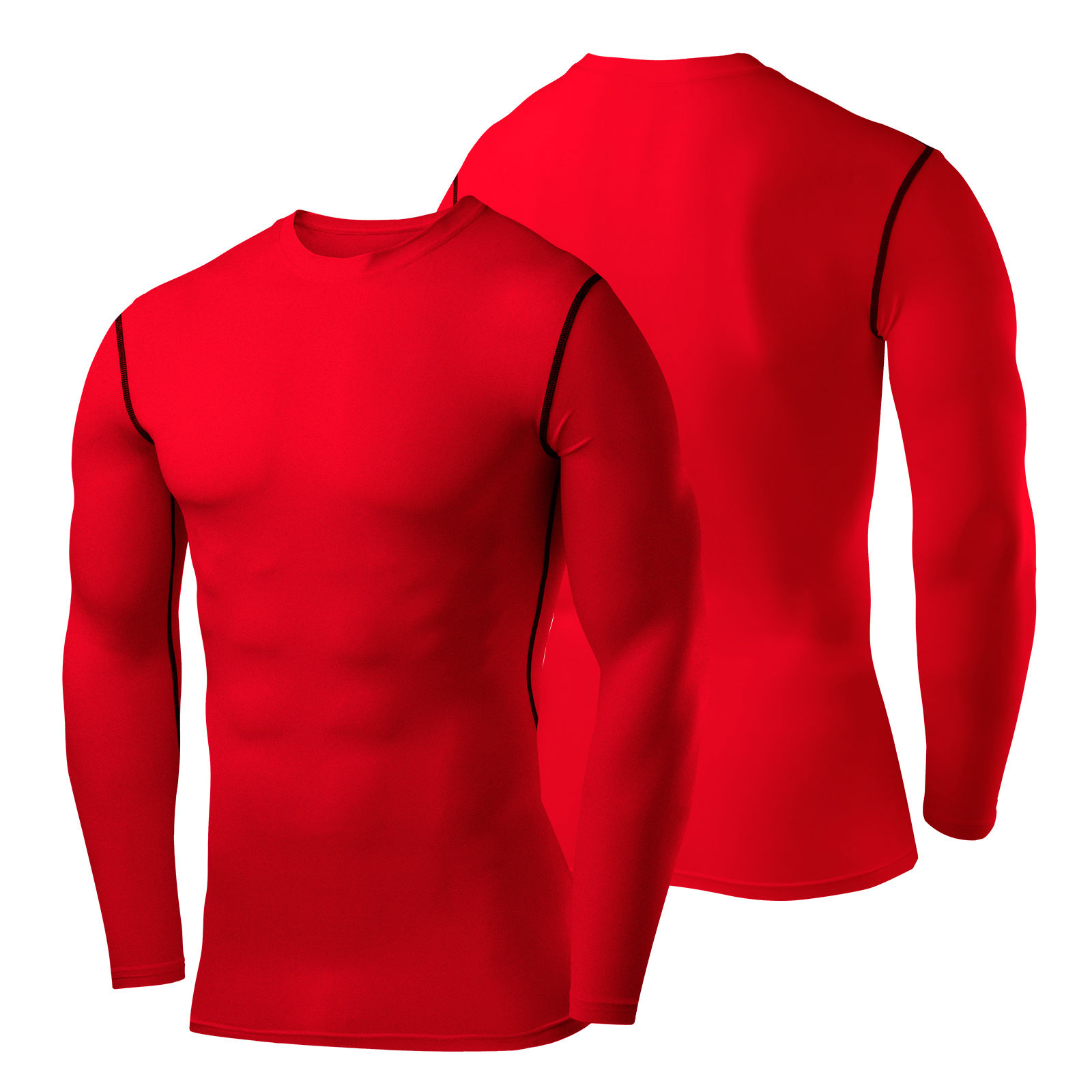 Mens-Riding-Sports-Gear-GYM-Wear-Under-Base-Layer-Long-Sleeve-T-Shirt-969136
