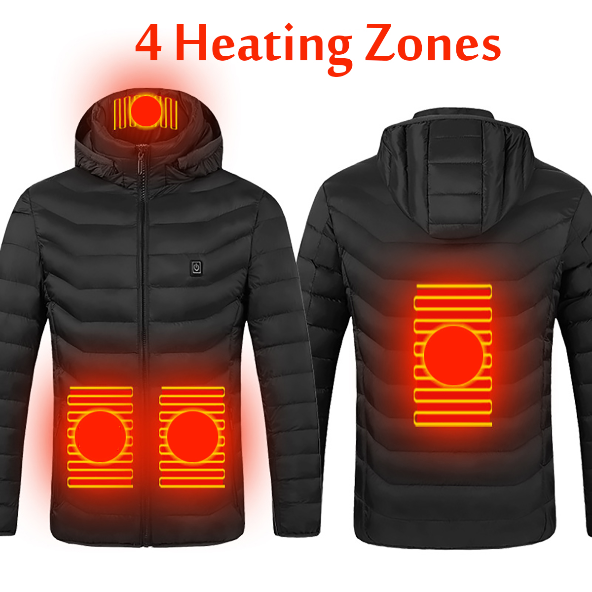 Unisex-Electric-Heated-Warm-Hooded-Jacket-Coat-Infrared-Heating-Long-Sleeve-USB-1753296