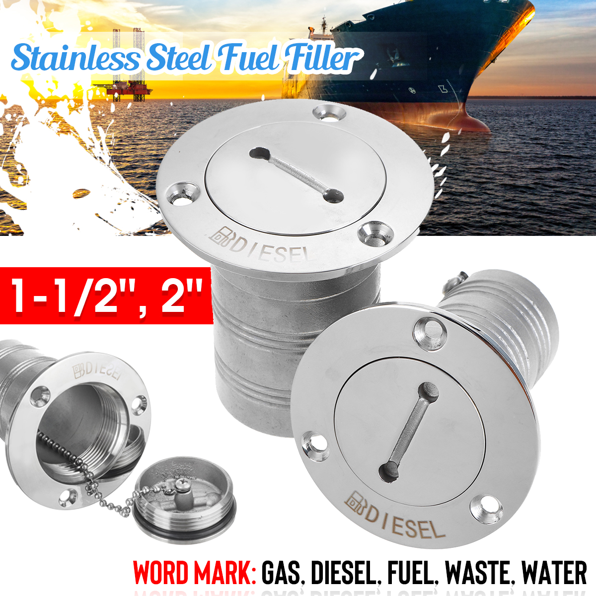 15-Inch--2-Inch-Deck-Filler-Water-Fuel-Diesel-Waste-Gas-Key-Cap-Fuel-Water-Was-Cover-316-Stainless-S-1737327