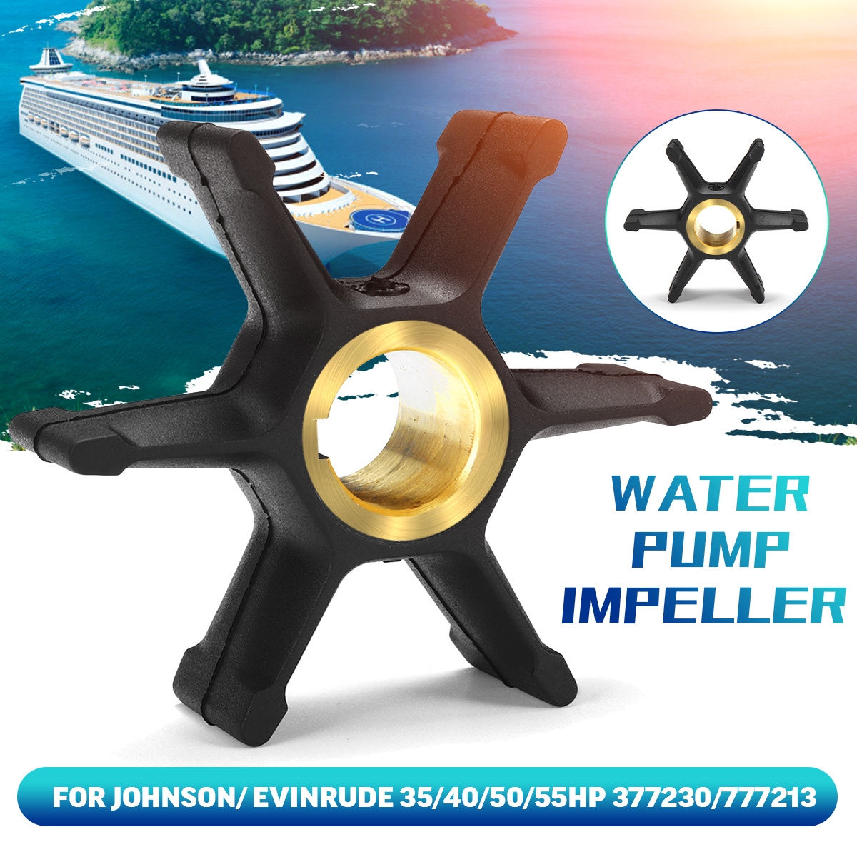 35405055HP-Water-Pump-Impeller-For-JohnsonEvinrude-OMC-377230777213-Boat-Outboard-Propeller-1718982