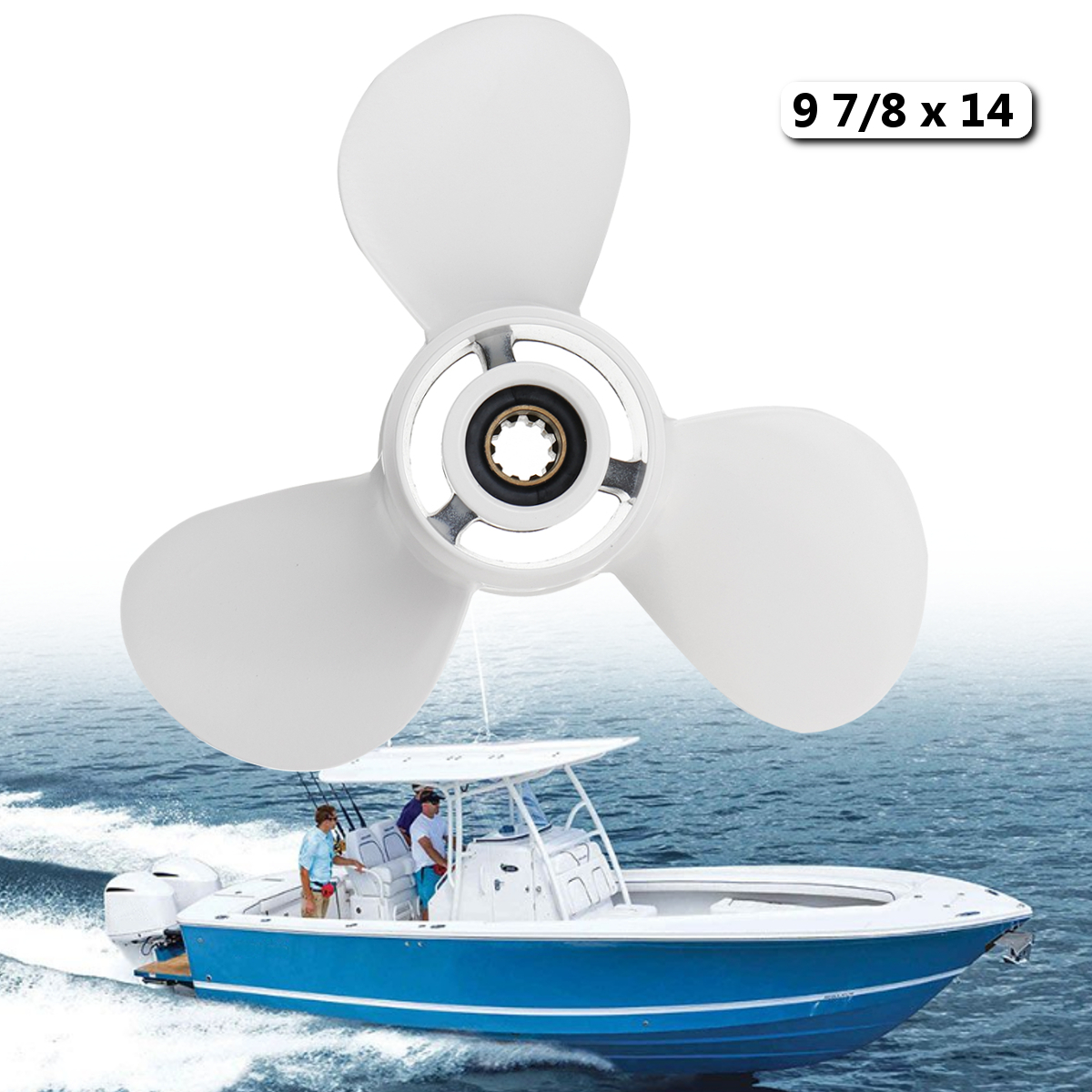 9-78-x-14-Outboard-Propeller-Aluminum-For-Yamaha-20-30HP-664-45952-00-EL-Marine-Hardware-1349911