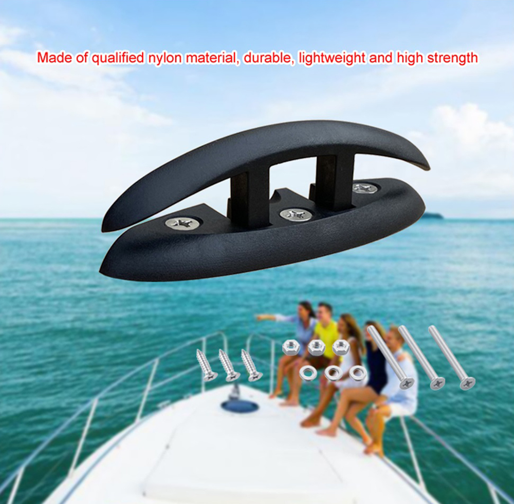 BEST-METAL-130mm-Nylon-Flip-Up-Cleat-for-Sailboats-Folding-Clamp-Boat-Bracket-Marine-Kayak-Hardware--1824397