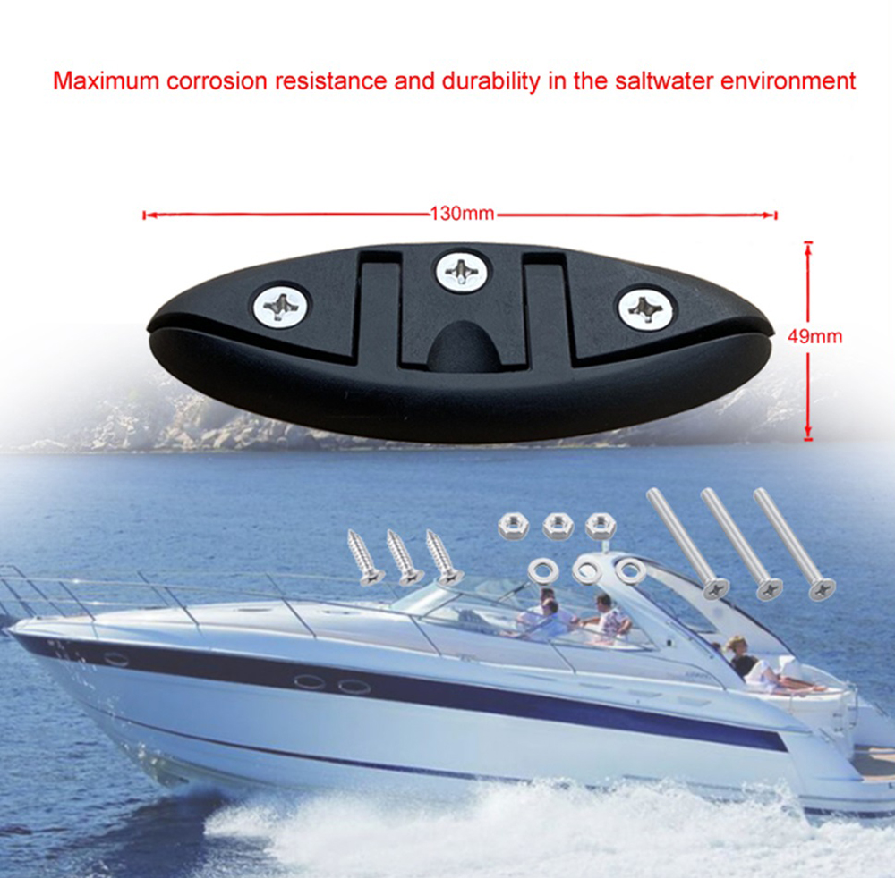 BEST-METAL-130mm-Nylon-Flip-Up-Cleat-for-Sailboats-Folding-Clamp-Boat-Bracket-Marine-Kayak-Hardware--1824397