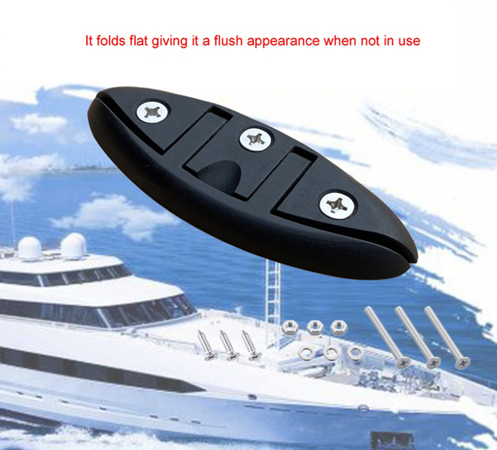 BEST-METAL-130mm-Nylon-Flip-Up-Cleat-for-Sailboats-Folding-Clamp-Boat-Bracket-Marine-Kayak-Hardware--1824397