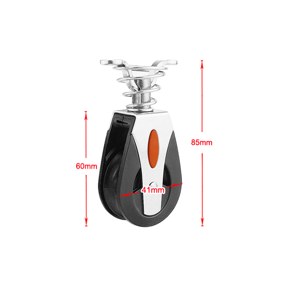 BSET-MATEL-1500Lbs-Load-Sheave-Block-Universal-Head-Single-Pulley-Swivel-Sailboat-Plain-Bearing-Rope-1685949