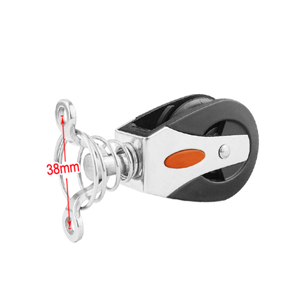 BSET-MATEL-1500Lbs-Load-Sheave-Block-Universal-Head-Single-Pulley-Swivel-Sailboat-Plain-Bearing-Rope-1685949