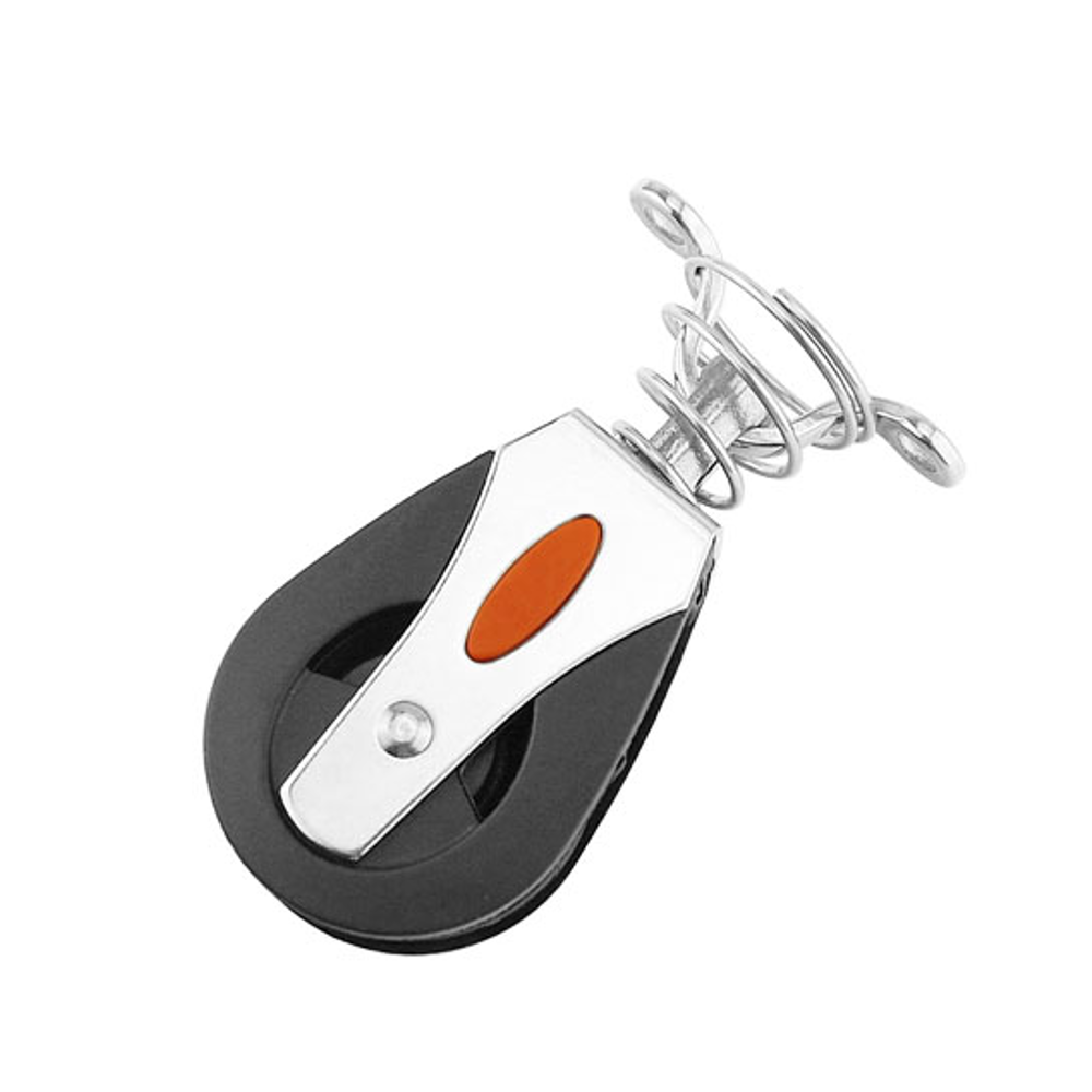 BSET-MATEL-1500Lbs-Load-Sheave-Block-Universal-Head-Single-Pulley-Swivel-Sailboat-Plain-Bearing-Rope-1685949