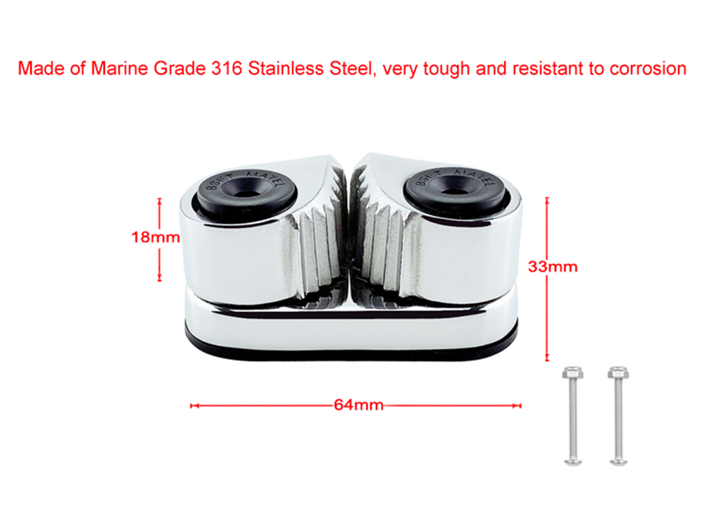 BSET-MATEL-316-Stainless-Steel-2-Row-Matic-Ball-Bearing-Cam-Cleat-PilatesEquipment-Boat-Fast-Entry-R-1725141