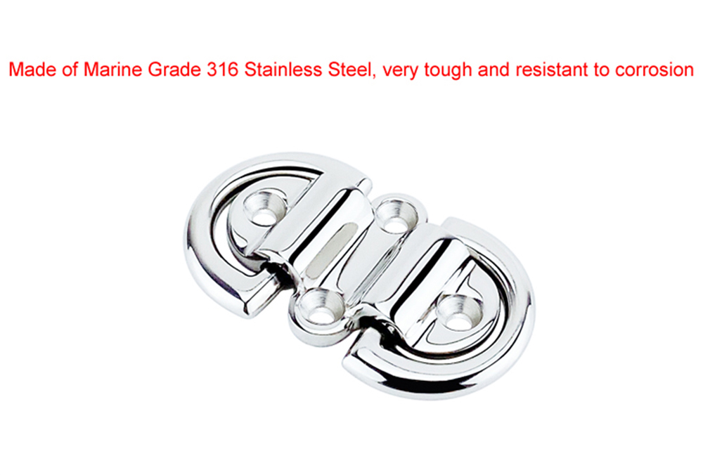BSET-MATEL-316-Stainless-Steel-Double-D-Ring-Deck-Folding-Pad-Eye-Lashing-Tie-Down-Cleat-Yacht-Motor-1806268