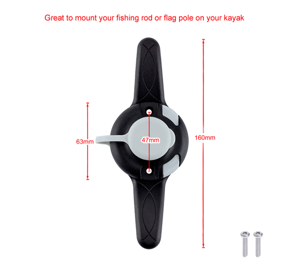 BSET-MATEL-Canoe-Kayak-Tie-Up-Cleat-Rowing-Boats-Sea-Fishing-Rod-Pole-Holder-Mount-Base-Rack-Support-1806269