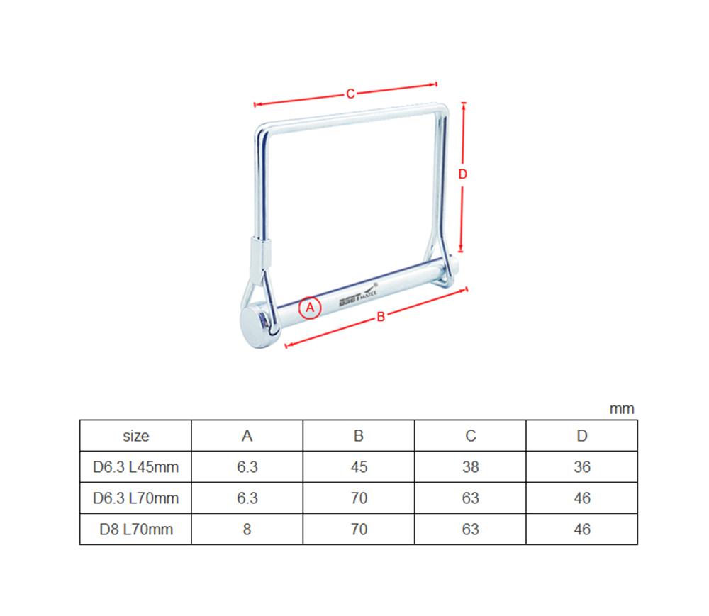 BSET-MATEL-Spring-Carbon-Steel-Square-Shaft-Locking-Lock-Pin-Safety-Coupler-Retainer-Farm-Trailers-W-1725151