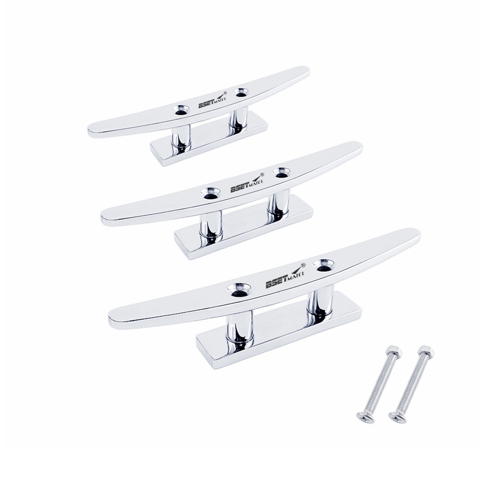 BSET-METAL-456inch-Stainless-Steel-316-Low-Flat-Cleat-Boat-Cleats-Deck-Rope-Cleat-Mooring-Dock-Cleat-1804266