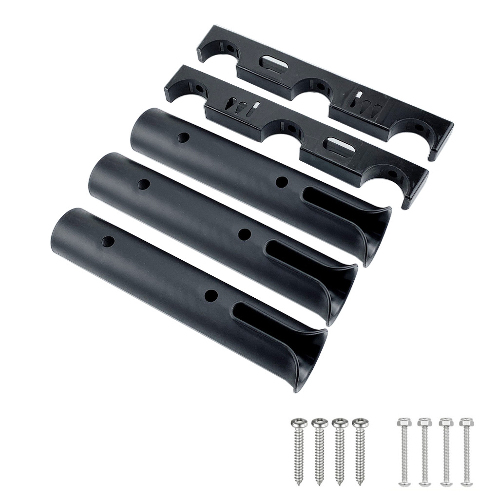 BSET-METAL-48MM-Marine-Boat-Yacht-Kayak-Fishing-Vertical-3-Link-Rod-Holder-Organiser-Pole-Tube-Mount-1807735
