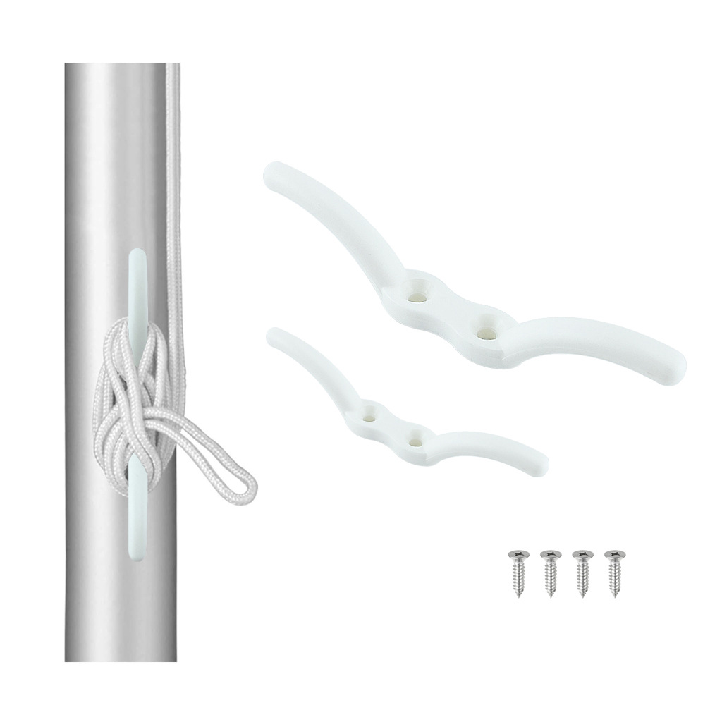 BSET-METAL-Nylon-Flagpole-Cleat-Hook-Flag-Rope-Cleat-Sailboat-Sailing-Mast-Halyard-Boat-Marine-Yacht-1804156