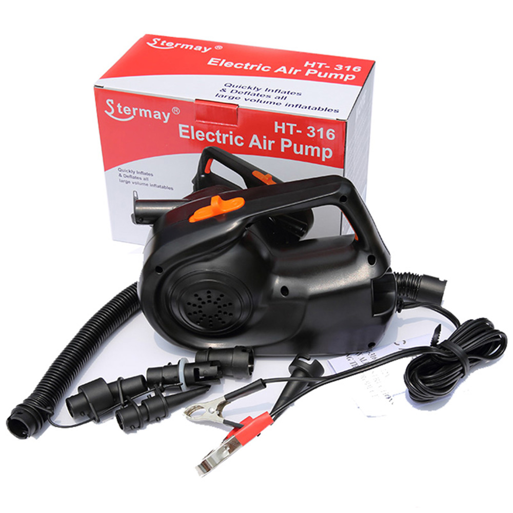 Stermay-HT-316-12V-100W-High-Power-Electric-Air-Pump-For-Inflatable-Boat-Swimming-Pool-Bed-Mattress-1813665