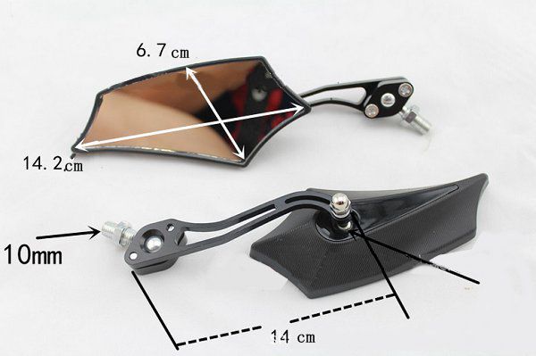 10mm-Bolt-Motorcycle-Racing-Mirror-Aluminum-Pole-Bat-Type-926766