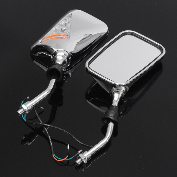 10mm-Pair-Motorcycle-Rearview-Side-Chrome-Mirrors-And-Turn-Signal-Indicator-Light-Amber-1101711