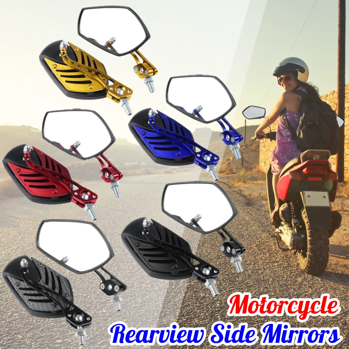 10mm-Universal-Motorcycle-Aluminum-Rod-Rearview-Side-Mirrors-Sportbike-For-Honda-1667832