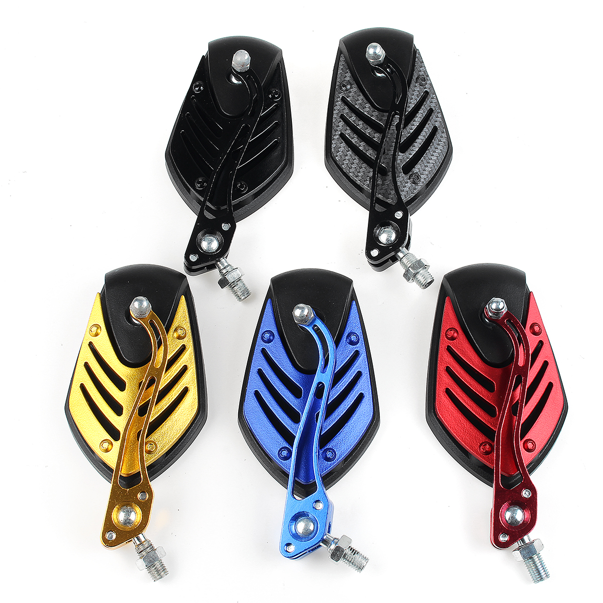 10mm-Universal-Motorcycle-Aluminum-Rod-Rearview-Side-Mirrors-Sportbike-For-Honda-1667832