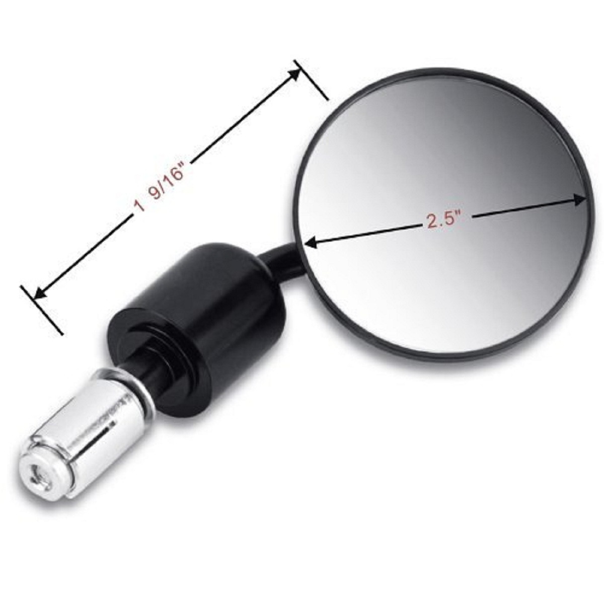 78-Inch-22mm-Handlebar-End-Motorcycle-Review-Mirrors-Black-For-Honda-25910