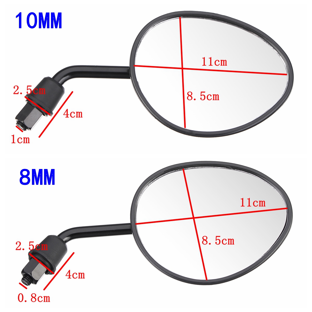 810mm-Motorcycle-Black-Rear-View-Side-Mirrors-For-Yamaha-1314231