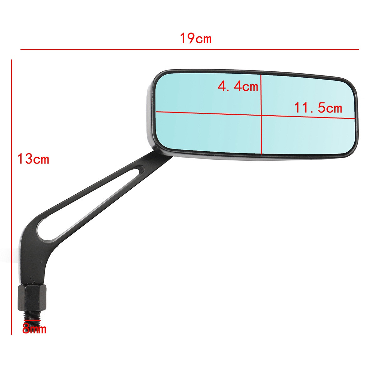 8mm-10mm-Aluminum-Motorcycle-Rectangle-Rear-View-Side-Mirror-Universal-1158627