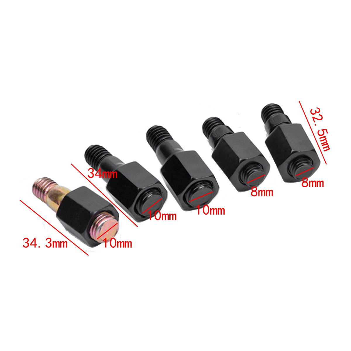 8mm-10mm-Aluminum-Motorcycle-Rectangle-Rear-View-Side-Mirror-Universal-1158627