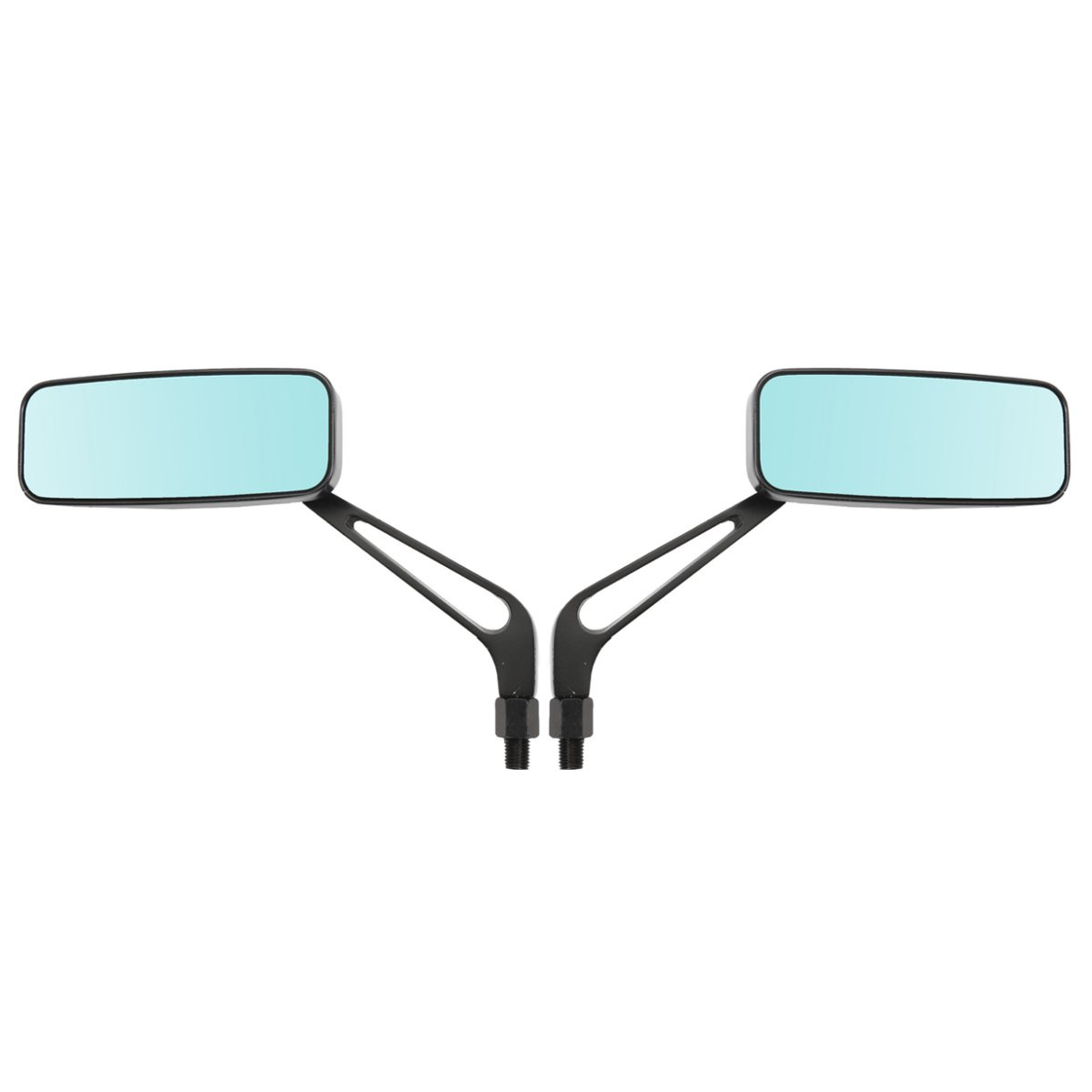 8mm-10mm-Aluminum-Motorcycle-Rectangle-Rear-View-Side-Mirror-Universal-1158627