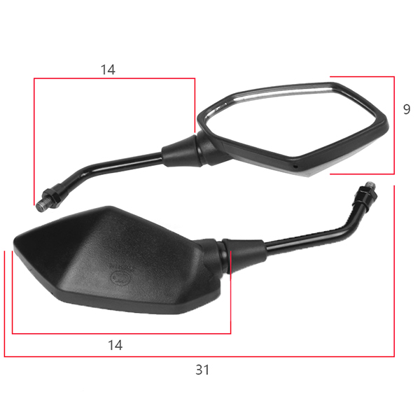 8mm-10mm-Pair-Electric-Scooter-Rear-View-Mirror-Motorcycle-Reflector-Convex-Universal-1122112