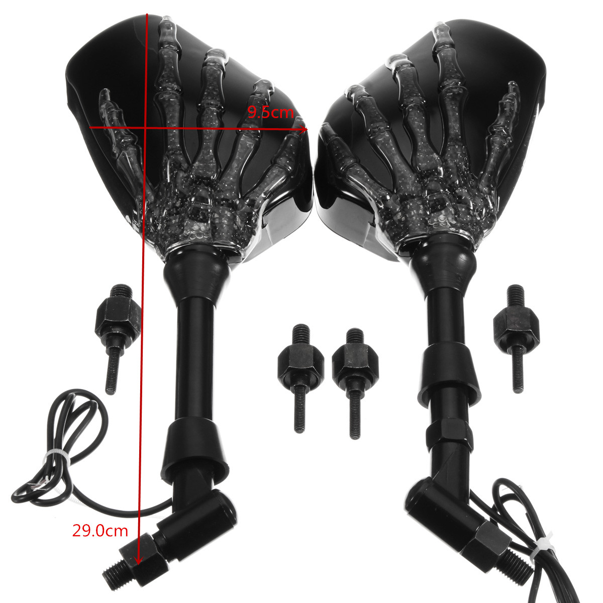 8mm-10mm-Pair-Skull-Hand-LED-Turn-Signal-Motorcycle-Mirrors-For-Harley-Cruiser-1188491